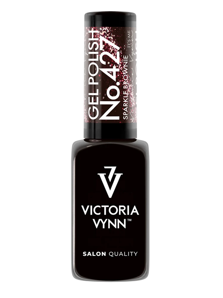 victoria vynn salon gel polish cherry on top collection sparkle brownie 427