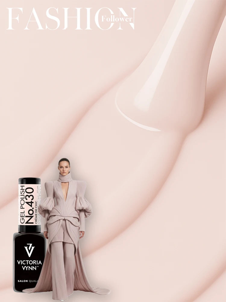 Victoria VYNN Gel Polish No. 430 Creme de Chic 4 victoria vynn fashion follower 430