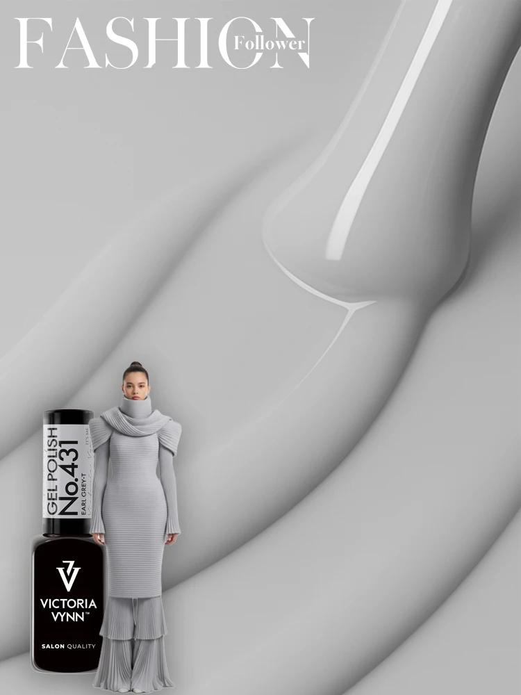Victoria VYNN Gel Polish No. 431 Earl Grey-t 4 victoria vynn fashion follower 431