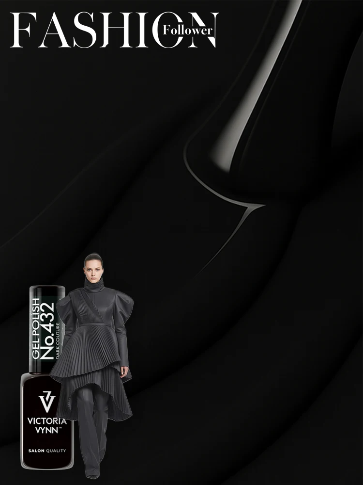 Victoria VYNN Gel Polish No. 432 Dark Couture 4 victoria vynn fashion follower 432