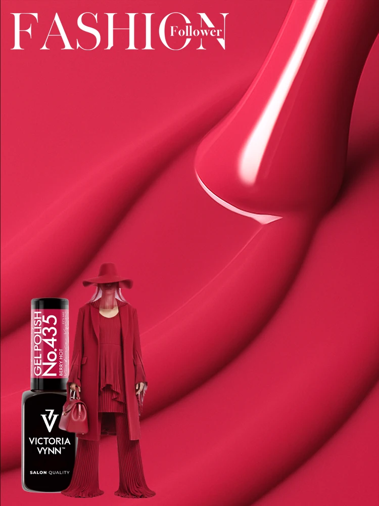 Victoria VYNN Gel Polish No. 435 Berry Hot 4 victoria vynn fashion follower 435 webp