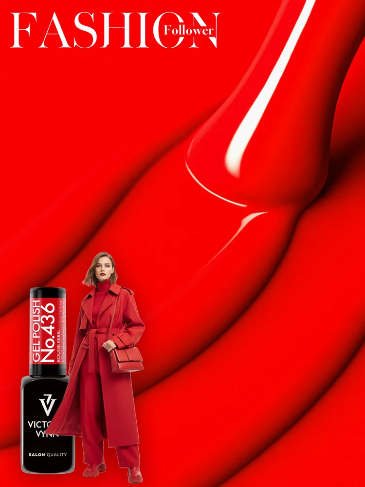 Victoria VYNN Gel Polish No. 436 Rouge Rebel 4 victoria vynn fashion follower 436