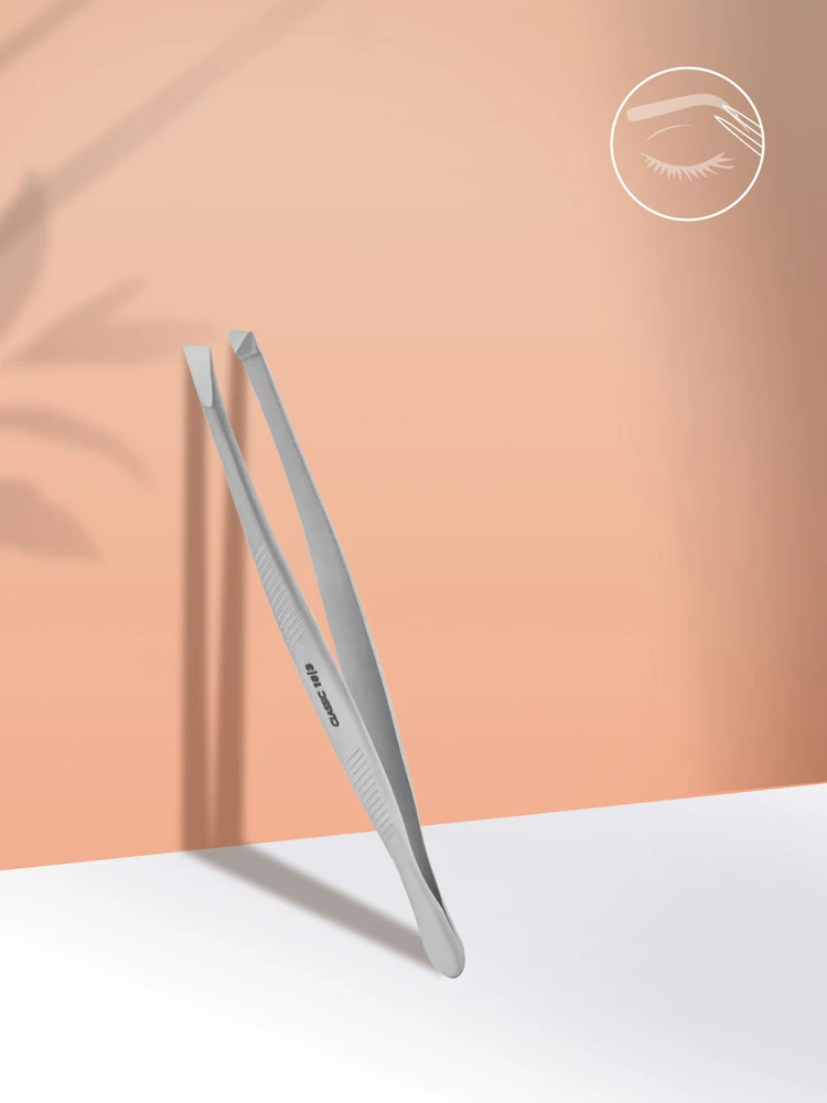 Staleks Eyebrow tweezers CLASSIC 10 TYPE 3 (wide beveled) 2 eyebrow tweezers classic 10 type 3 wide beveled