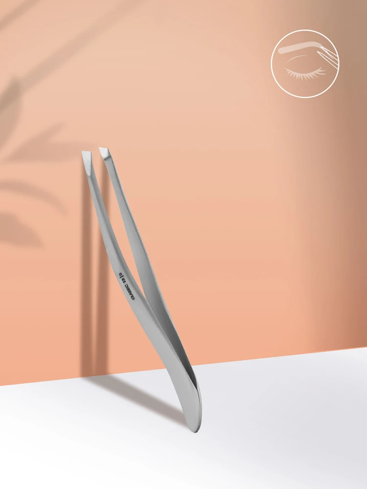 Staleks Eyebrow tweezers CLASSIC 13 TYPE 3 (wide beveled) 2 eyebrow tweezers classic 13 type 3 wide beveled