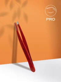 Eyebrow tweezers red EXPERT 11 TYPE 4r (narrow beveled)
