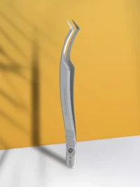 Professional eyelash tweezers with fiber tips EXPERT 45 TYPE 2 (L-shaped, 40')