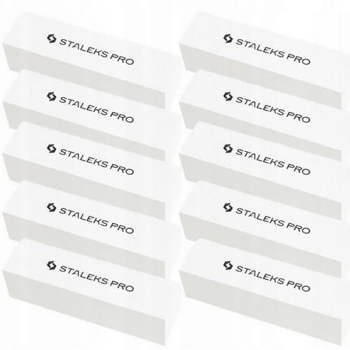 Staleks PRO Grinding Buff rectangular EXPERT 51 150 grit (10 pcs) 2 staleks blok polerka prostokatna pilnik do paznokci kostka nfb 51 150 10szt