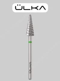 ÜLKA Carbide nail drill bit cone green head diameter 6.0 mm : working part 15 mm (C615-C)