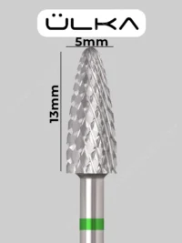 ÜLKA Carbide nail drill bit corn green head diameter 5.0 mm : working part 13 mm (C513-C)