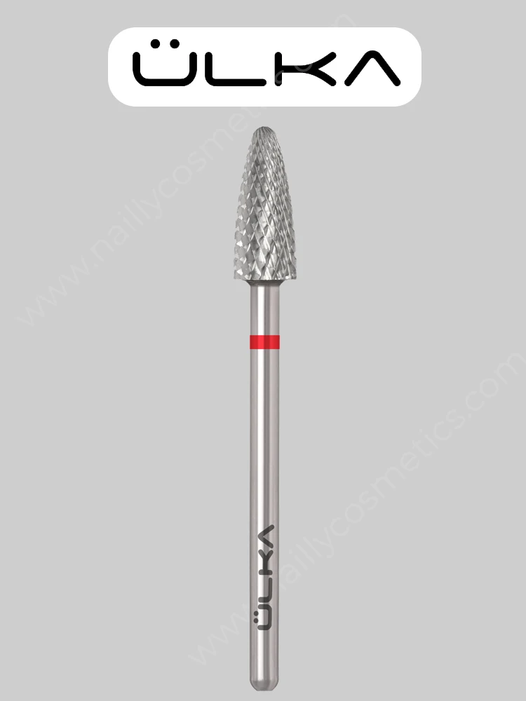 ÜLKA Carbide nail drill bit corn red head diameter 5.0 mm / working part 13 mm (C513-F) 2 ulka carbide nail drill bit corn red head diameter 5.0 mm working part 13 mm c513 f