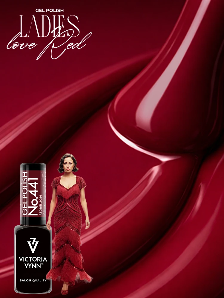 Victoria VYNN Gel Polish No. 441 Redbellion 4 victoria vynn salon gel polish no. 441 redbellion