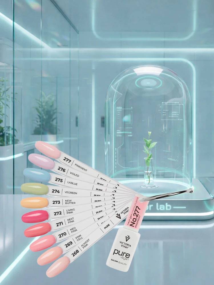 Victoria VYNN Inside Color Pure Vegan Creamy Hybrid Collection Color Chart 268-277 (Painted) 4 painted color chard inside collection