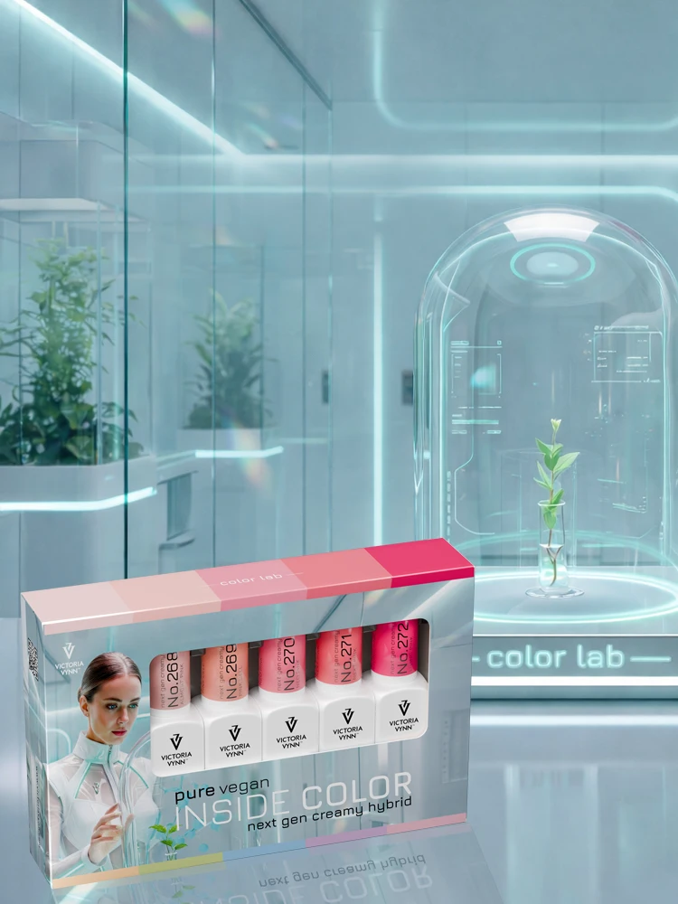 Victoria VYNN 5 Pack Inside Color Pure Vegan Creamy 268-272 (Pink) 2 pastel 5 pack in the lan ionside collection