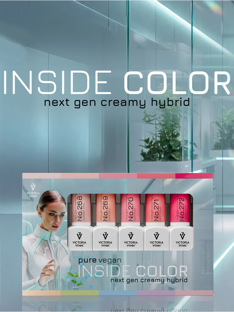 Victoria VYNN 5 Pack Inside Color Pure Vegan Creamy 268-272 (Pink) 6 victoria vynn pink set inside collection image 2