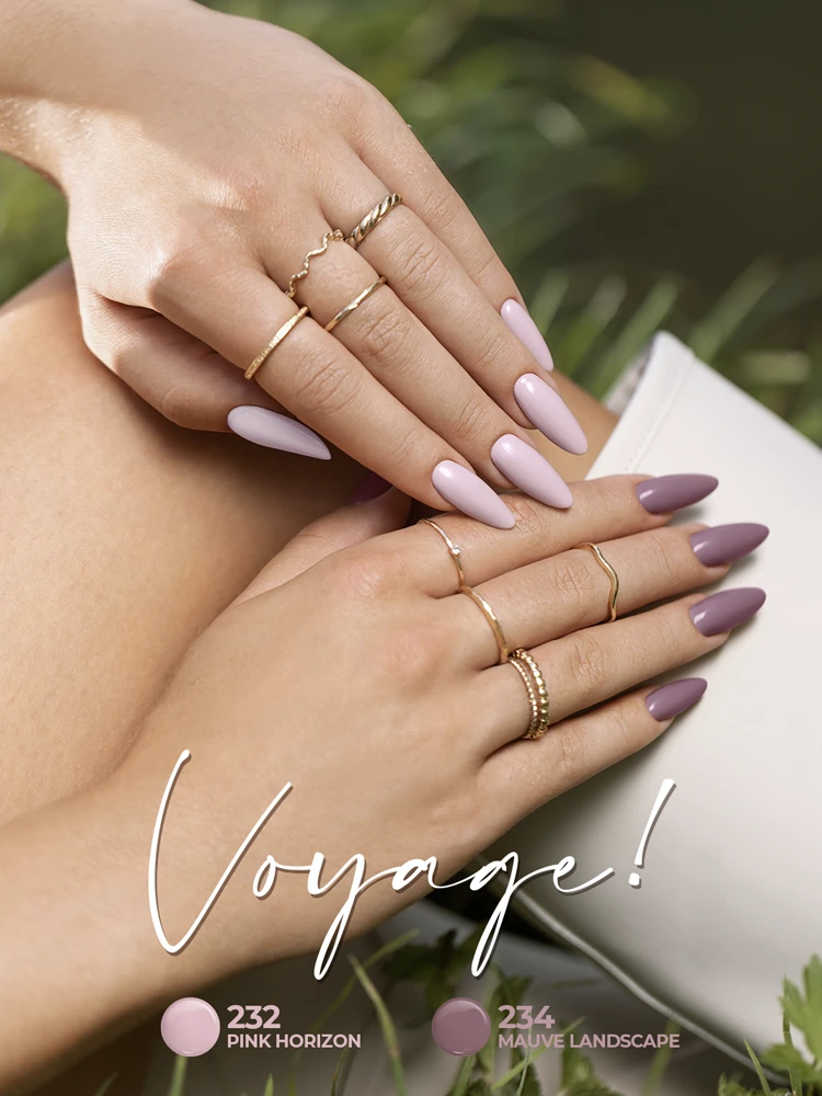 pink creamy gel nail polish