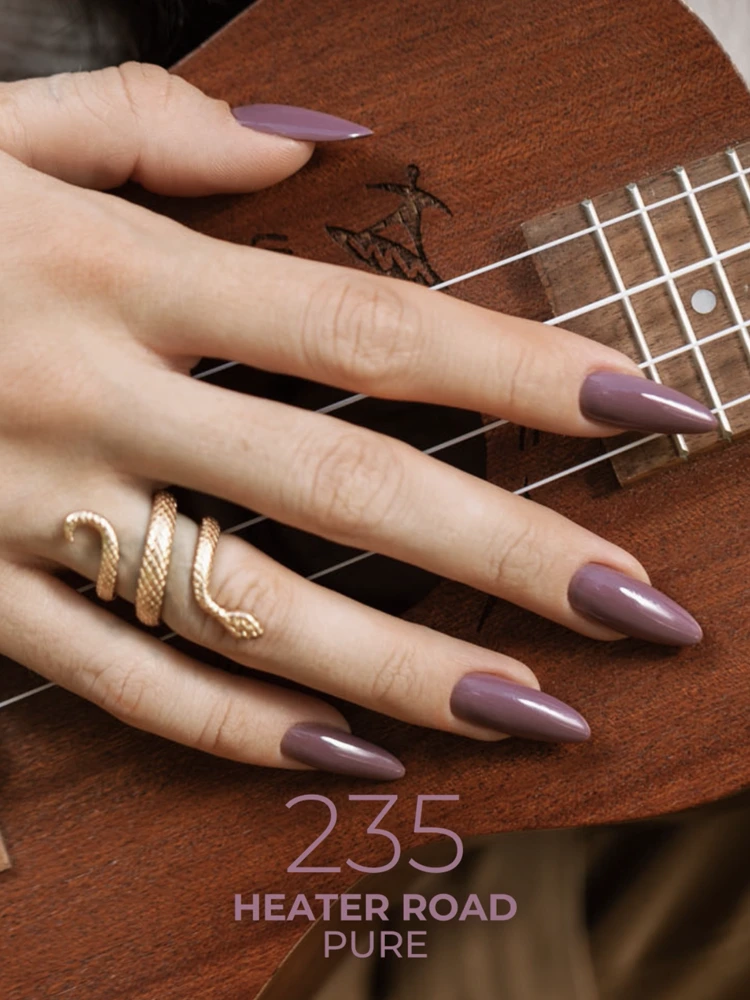 violet gel polish