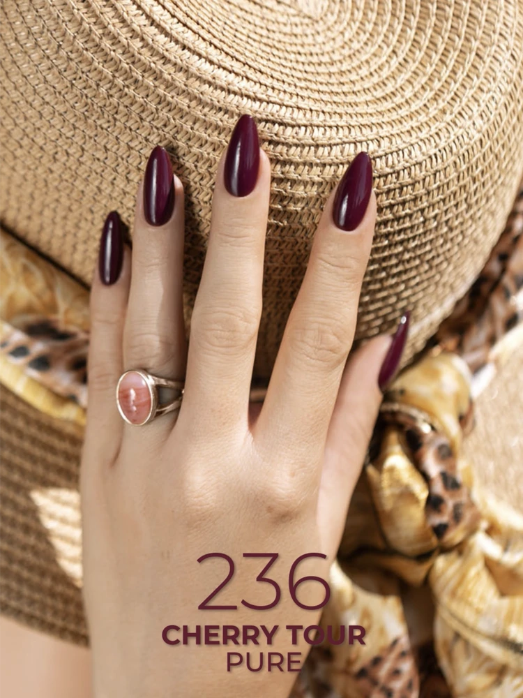 burgundy gel polish