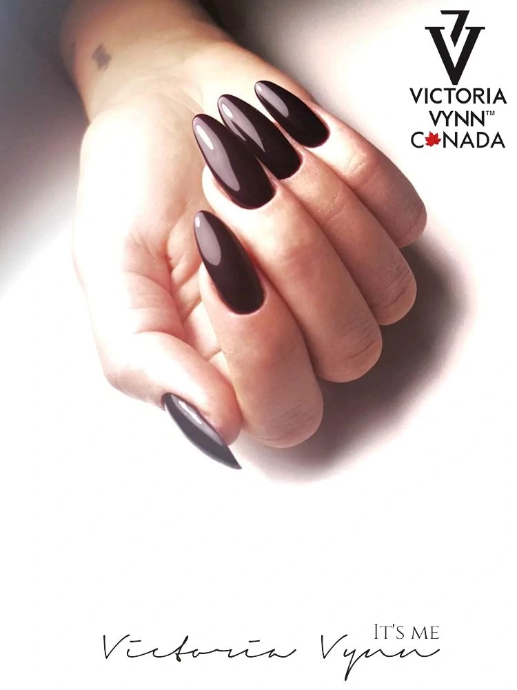 Best Aubergine Dark Purple Black Gel Polish Victoria VYNN Pure Creamy Hybrid 062 Black Tulip