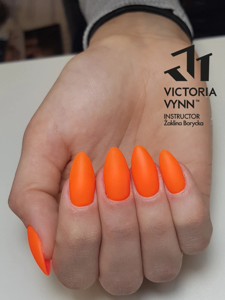 Best Burnt Orange Nails Victoria VYNN Pure Creamy Hybrid 075 Hot Orange