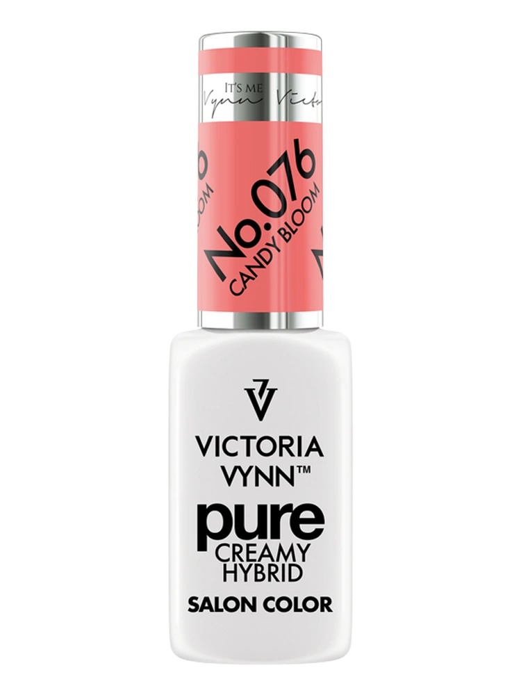Best Candy Coral Pink Nails Victoria VYNN Pure Creamy Hybrid 076 Candy Bloom