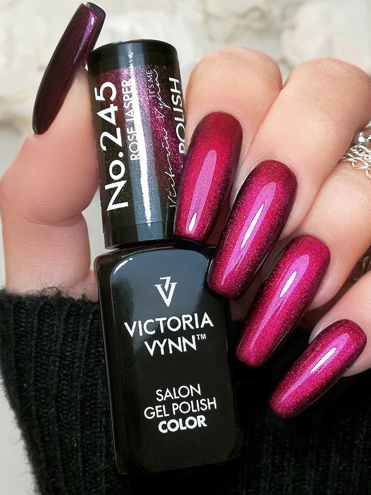 Best Cat Eye Gel Polish Canada Victoria VYNN Salon Gel Polish 245 Red Jasper