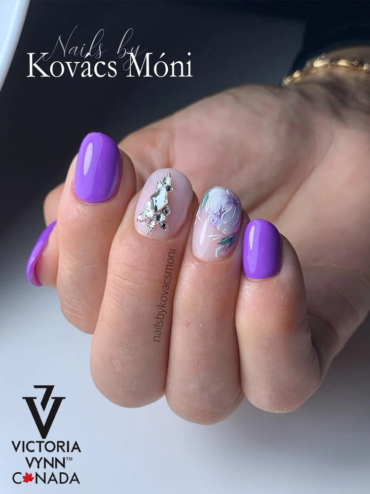Best Deep Purple lavender nails Victoria VYNN Pure Creamy Hybrid 059 Deep Lavender