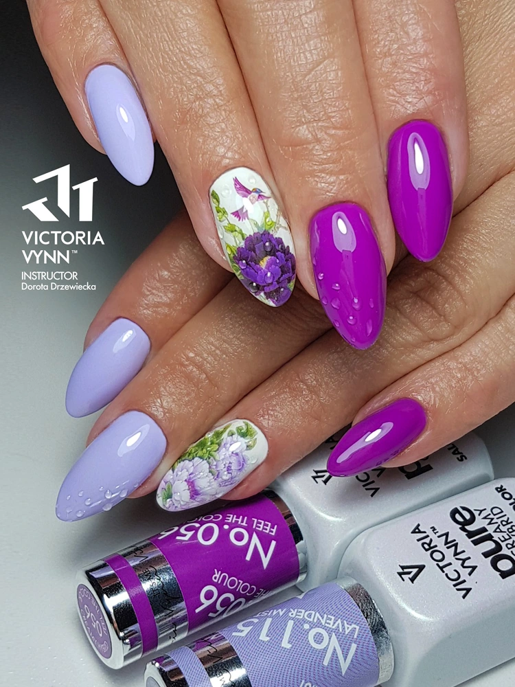 Best Purple gel nails Victoria VYNN Pure Creamy Hybrid Feel the Colour 056