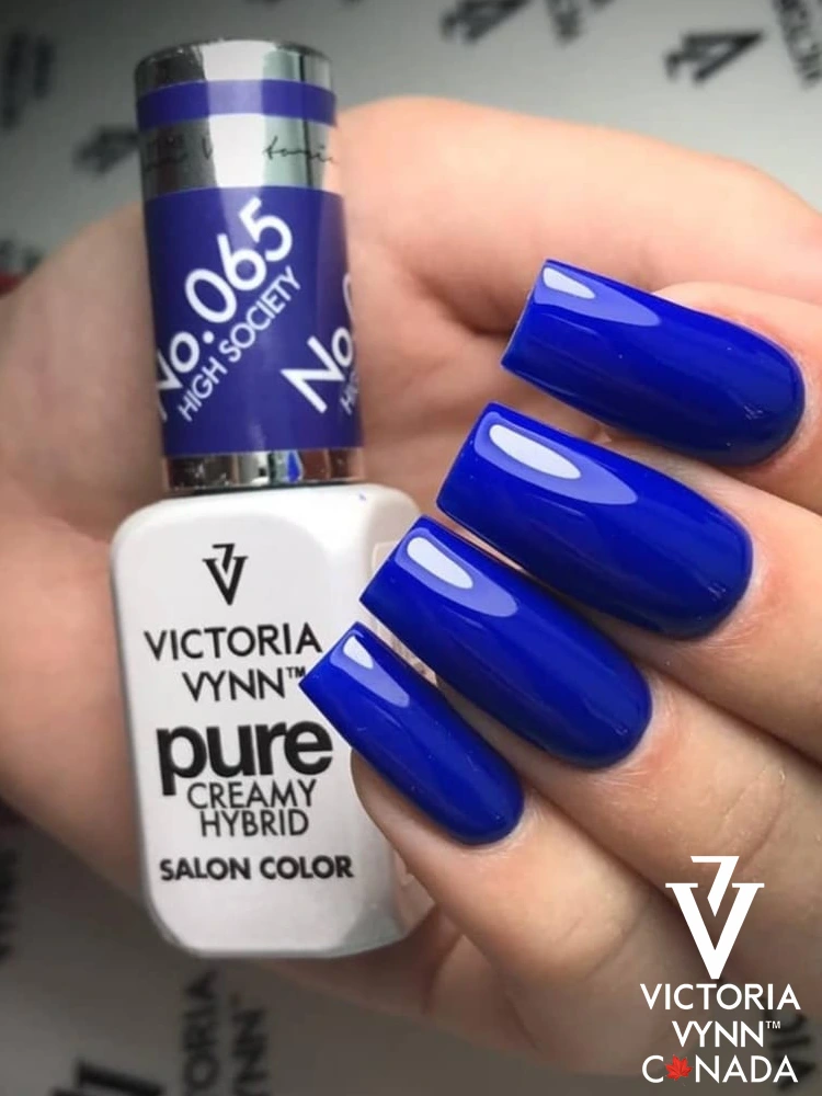 Best Sapphire Blue Nails Victoria VYNN Pure Creamy Hybrid 065 High Society