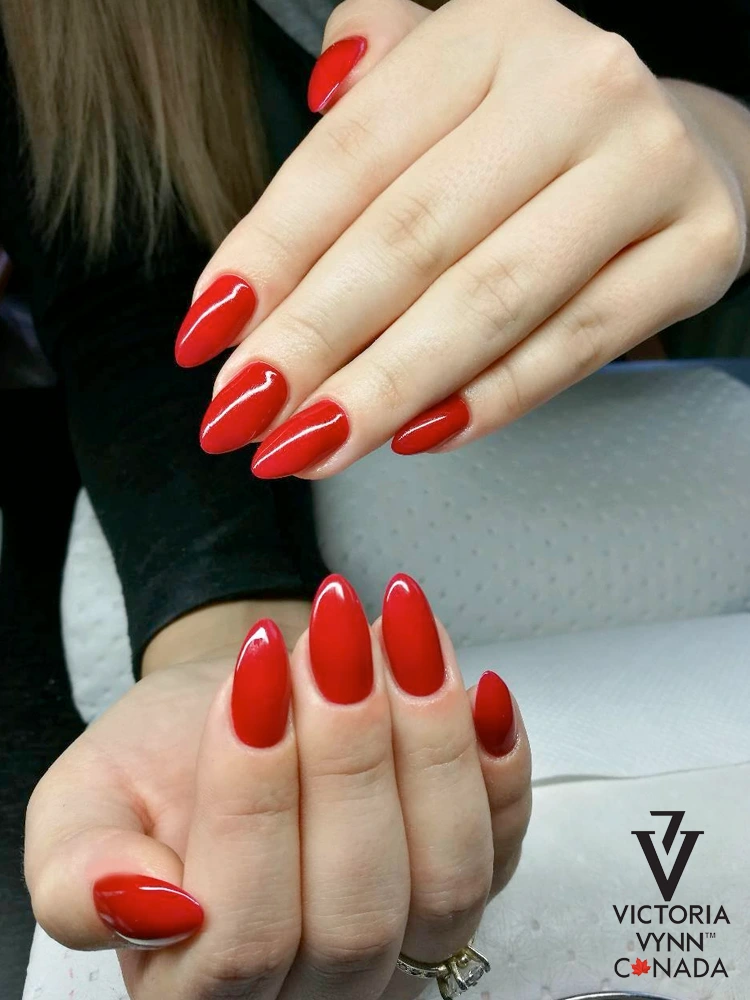 Best Selling Gel Red nail polish dark red Victoria VYNN Pure Creamy Hybrid 024 Forever Crimson