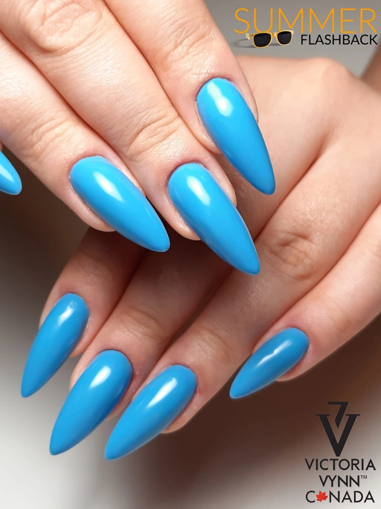 Best Summer Turquoise Nails Victoria VYNN Pure Cream Hybrid Turquoise Islan 032