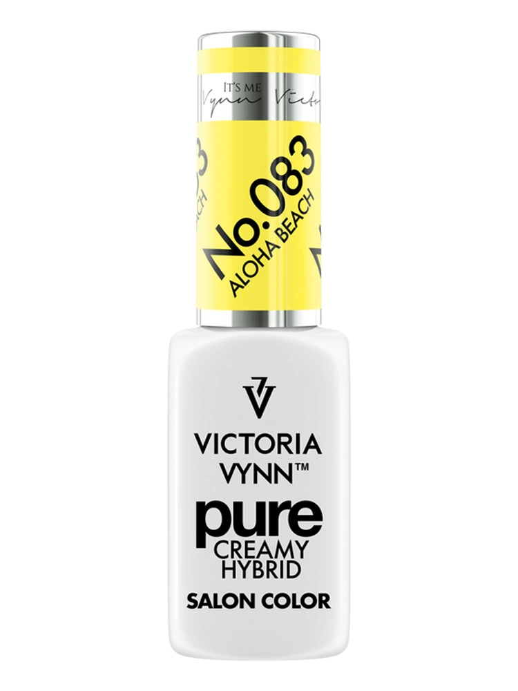 Best yellow gel nails Victoria VYNN Pure Creamy Hybrid 083 Aloha Beach