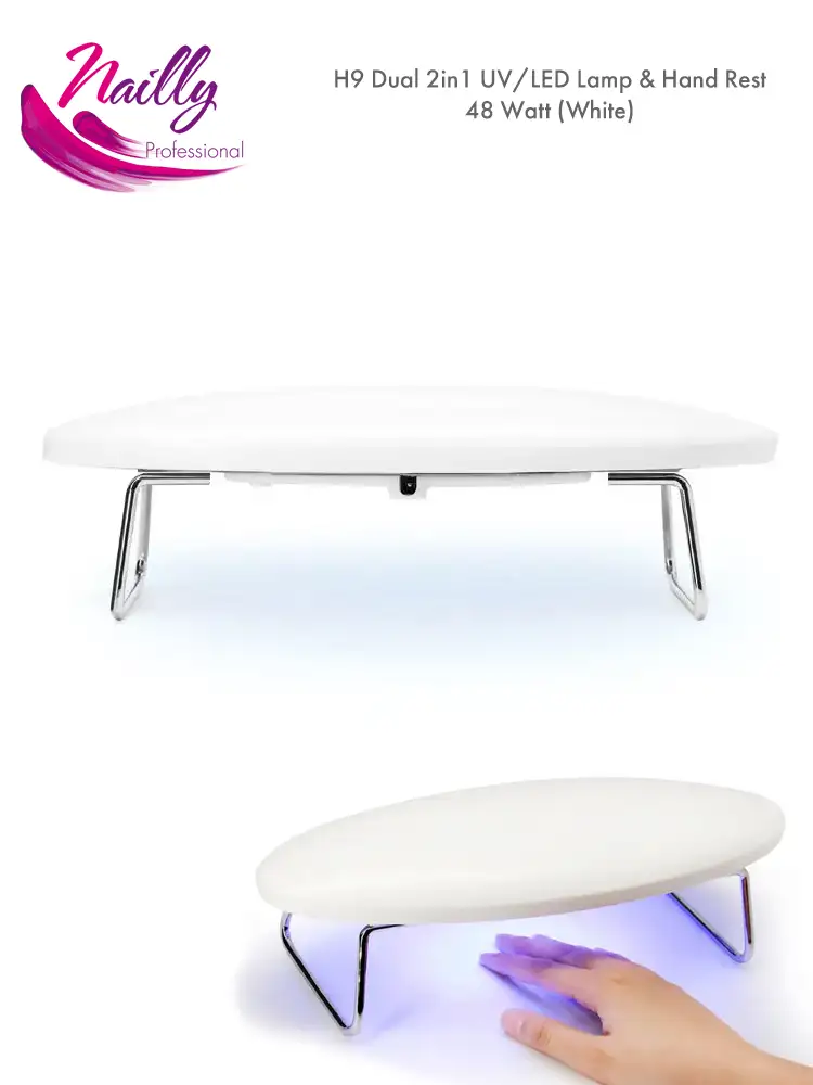 Nailly Professional 2in1 UV LED Nail Lamp and Hand Rest Oval 48 Watt