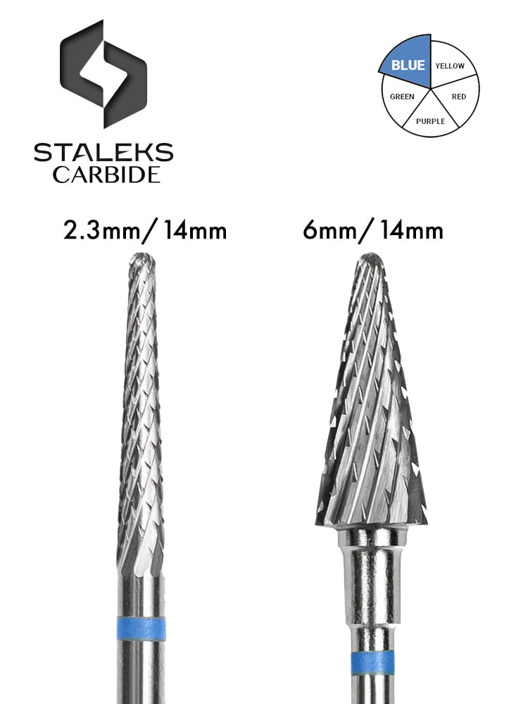 Staleks Best Carbide Nail Bits Cone blue