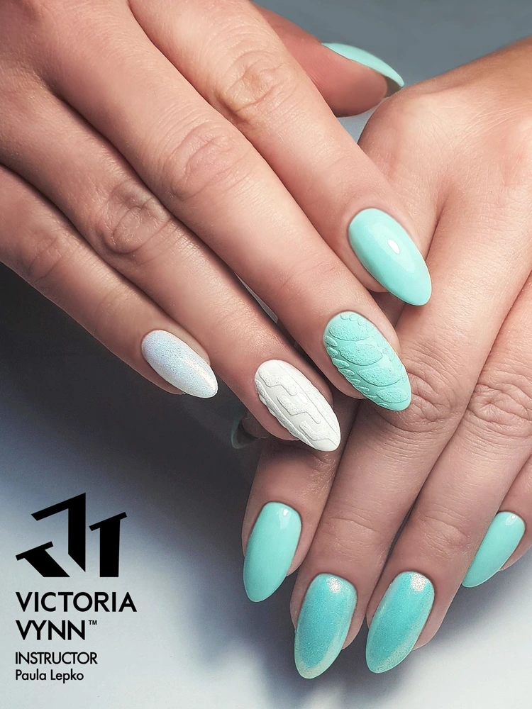 Sweet Pastel Green Nails Victoria VYNN Pure Creamy Hybrid 028 Pastel Mint