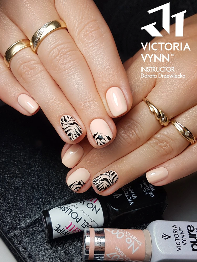 adorable summer peach nails 007 victoria vynn pure creamy sweet ice cream