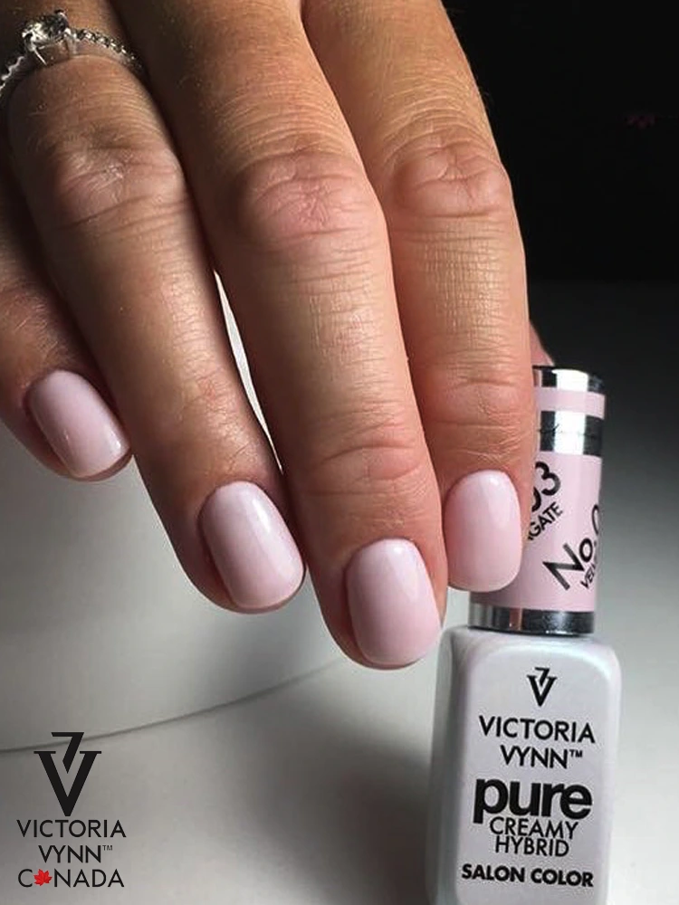 best light pink gel nails Victoria VYNN Velvet Agate 003