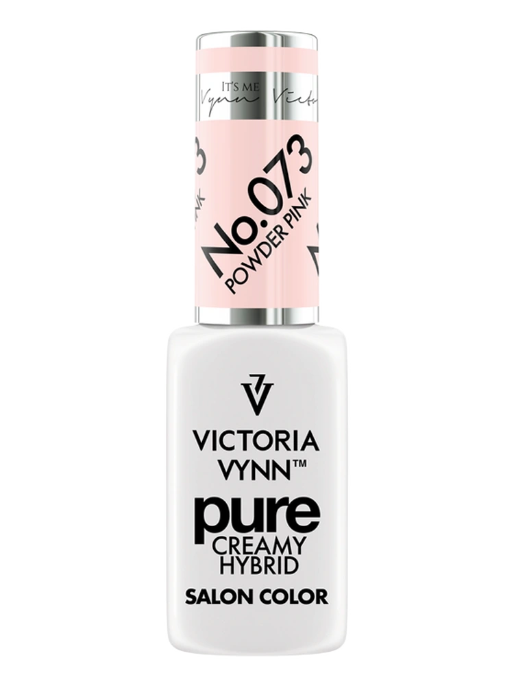 best powdery pink nails Victoria VYNN Pure Creamy Hybrid 073 Powder Pink