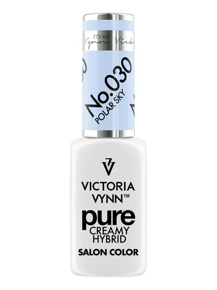 best sky light blue gel nails victoria vynn pure creamy hybrid 030 polar sky