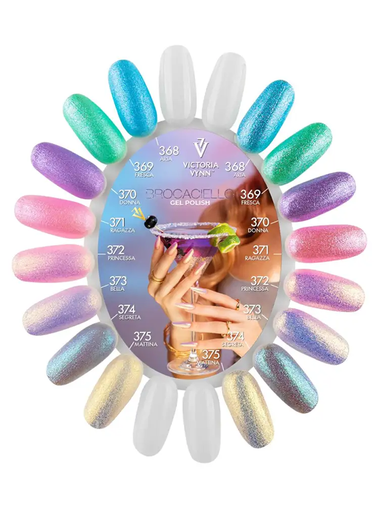 Brocaciello Color Chart Gel Polish Colors