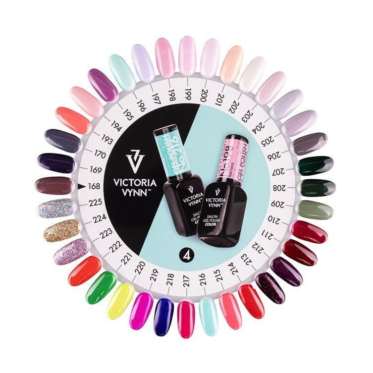 Color Chart 04 Gel Polish 168-225
