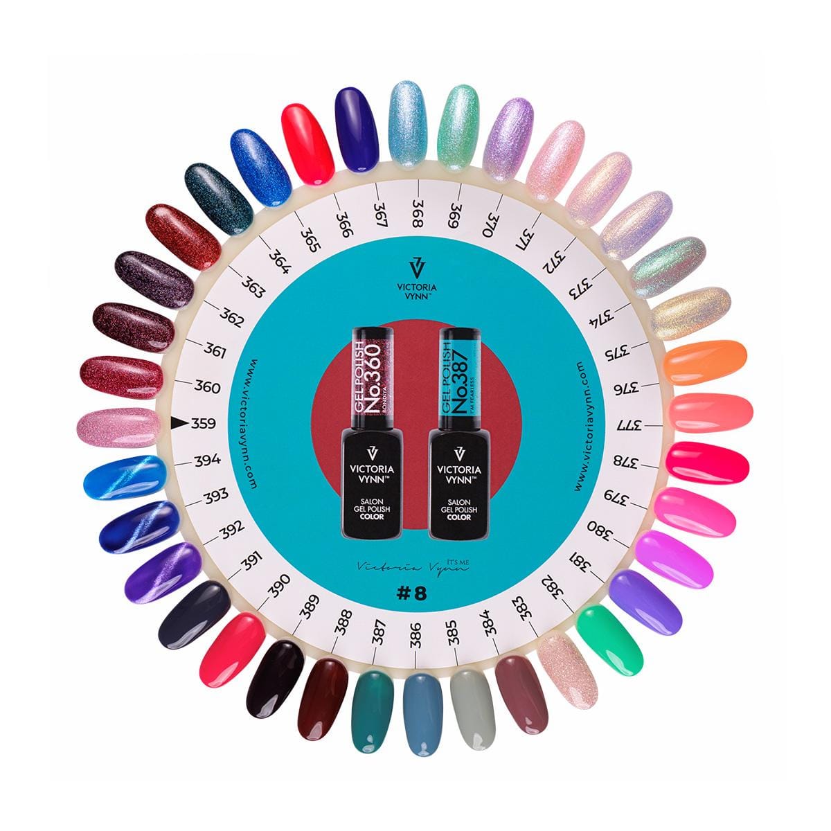 Victoria VYNN Color Chart Gel Polish No.8 (359-394)