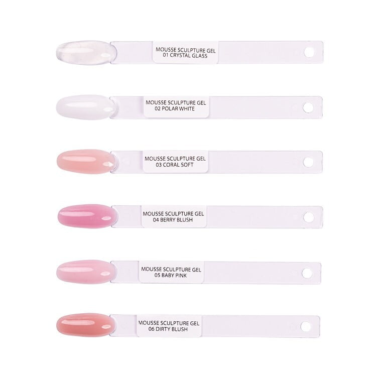 Color Chart Mousse Sculpture Gel 01-06