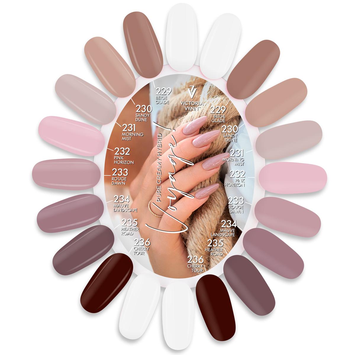 Color Chart Pure 229 - 236