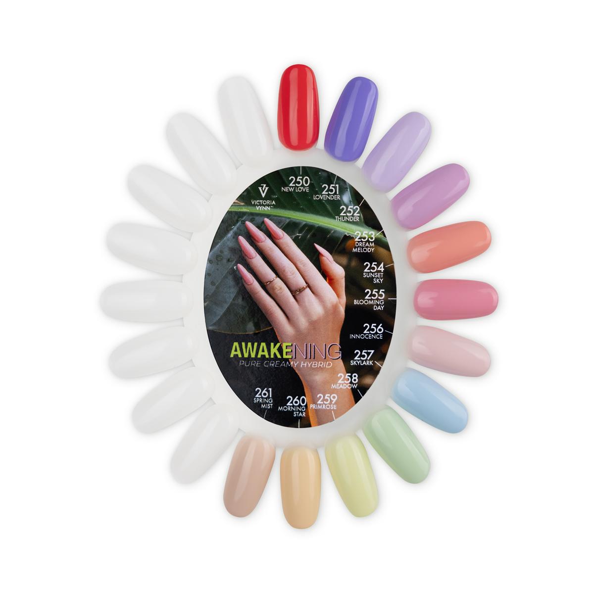 Victoria VYNN Awakening Pure Creamy Hybrid Collection Color Chart 250-261