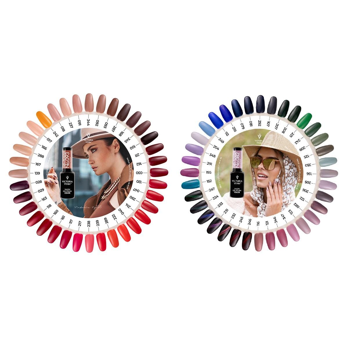 Victoria VYNN Autumn Gel Polish Collection Color Charts 2 Pieces