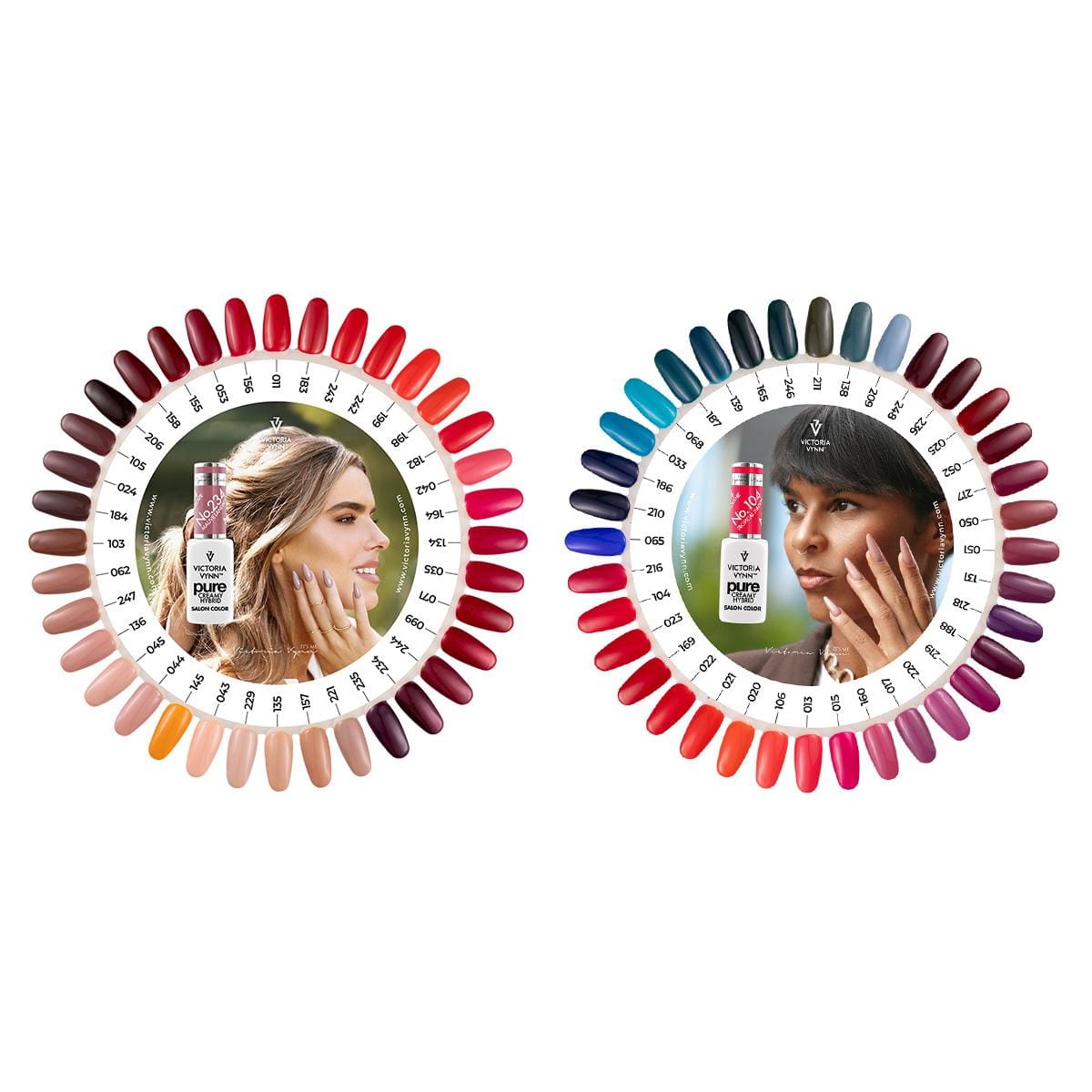 Victoria VYNN Autumn Pure Creamy Hybrid Collection Color Charts 2 Pieces