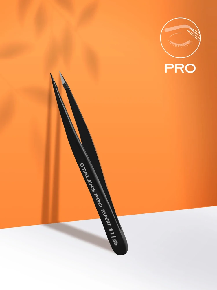 Eyebrow tweezers black EXPERT 11 TYPE 5b (point)