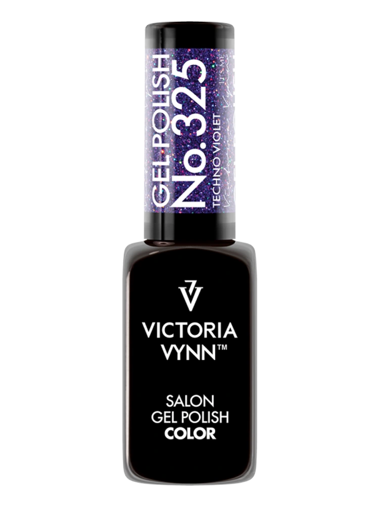 flashing disco gel polish Victoria VYNN 325 Techno Violet