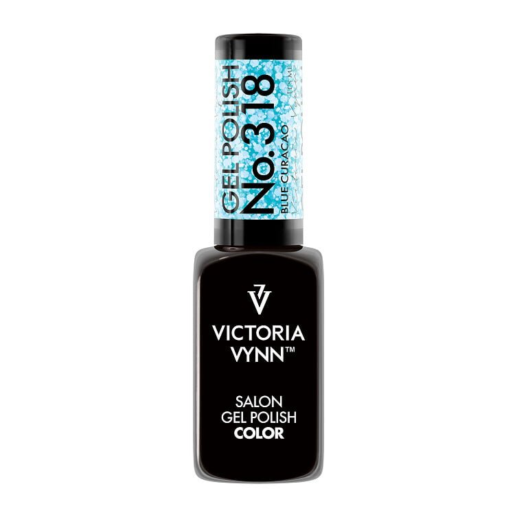 Salon Gel Polish No. 318 Blue Curacao
