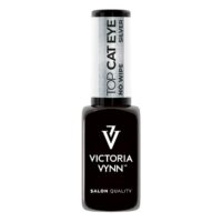 Victoria VYNN Salon Gel Polish Top Coat Silver Cat Eye No Wipe 8ml